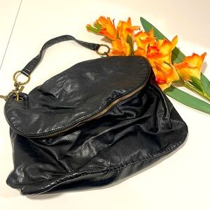 Black Poppy Elegant Black Shoulder Bag